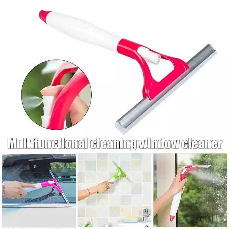 Glass Cleaning Wiper with Nozzle Spray
