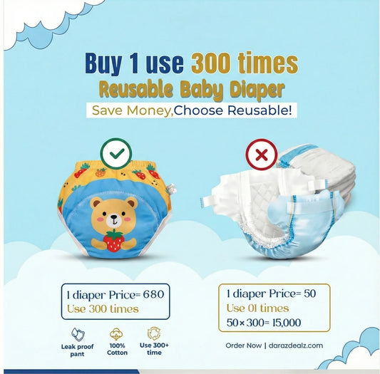 Kids Reusable Diaper (Pack of 2)