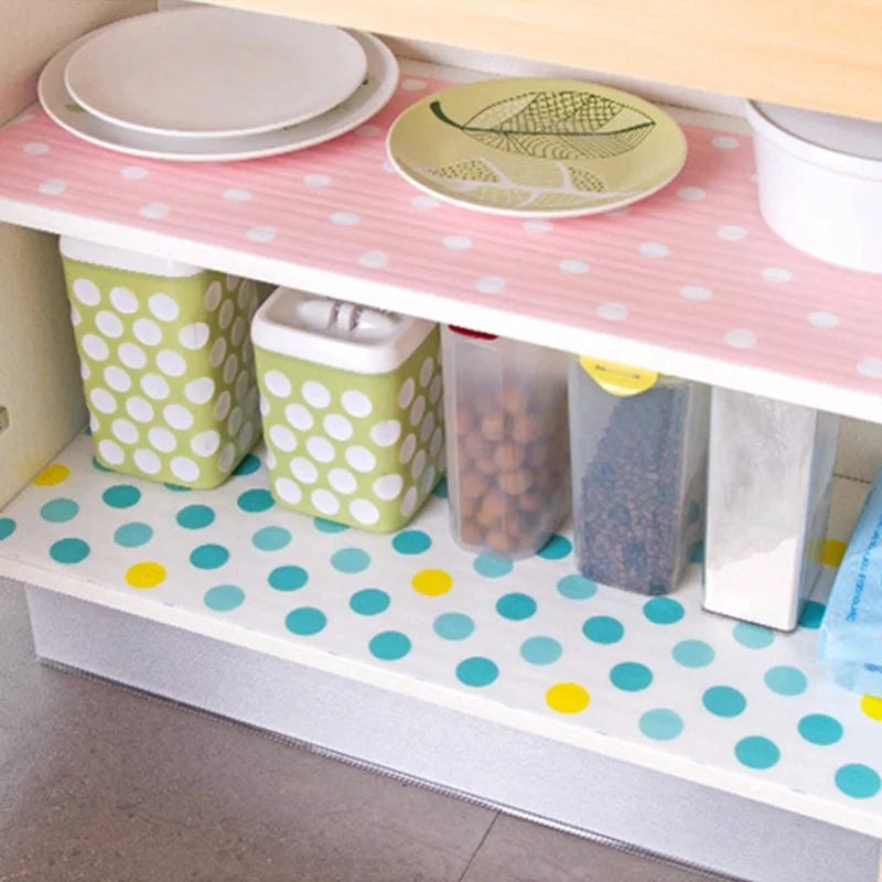 Anti-Slip Waterproof Mats for Kitchen Cupboards, Fridges, and Table